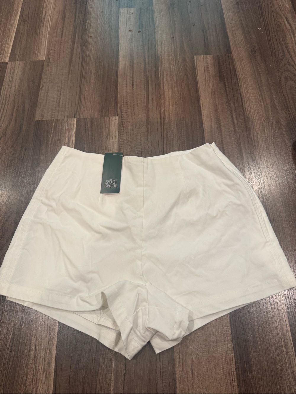 wild fable High-Waist White Women’s Shorts